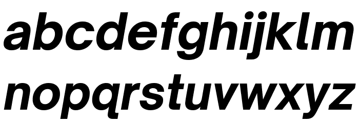 Open Sauce One ExtraBold Italic Font LOWERCASE