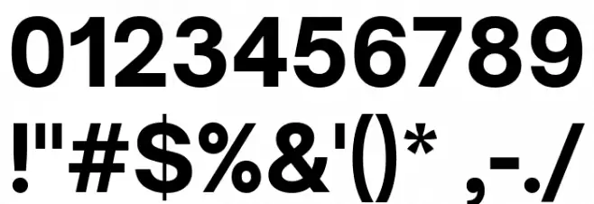 Open Sauce One ExtraBold Font OTHER CHARS