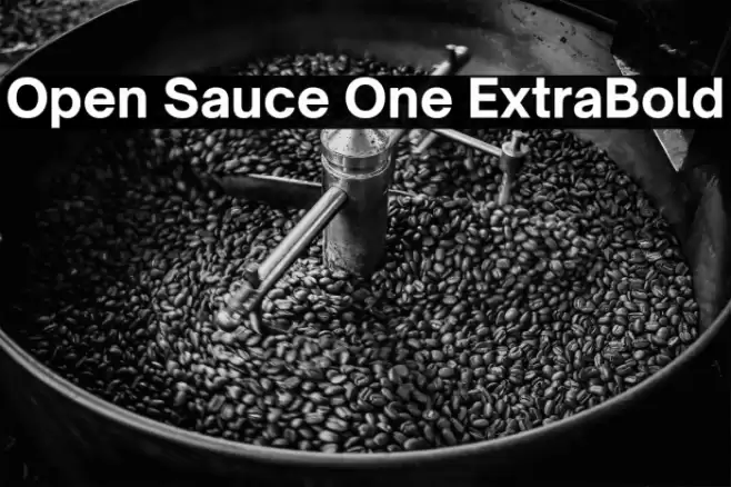 Open Sauce One ExtraBold Font examples