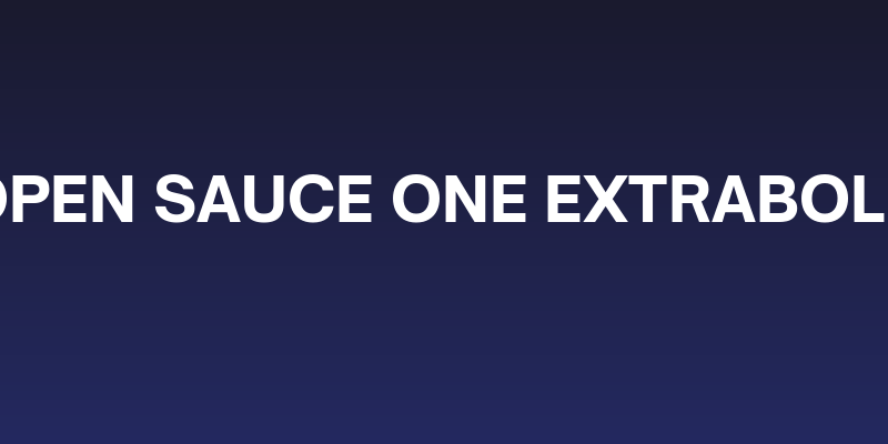 Open Sauce One ExtraBold Social Header