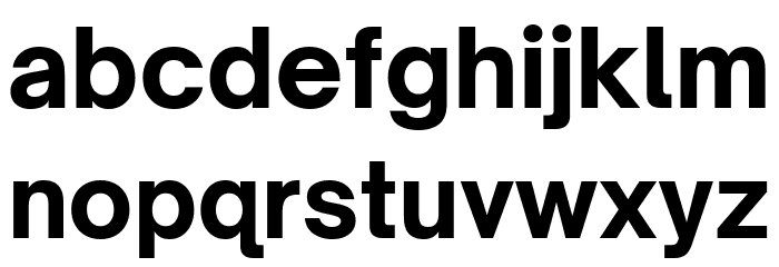 Open Sauce One ExtraBold Font LOWERCASE