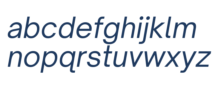 Open Sauce One Italic Lowercase