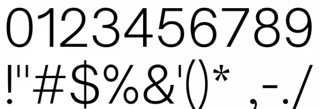 Open Sauce One Light Font OTHER CHARS