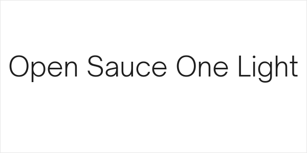 Open Sauce One Light Logo