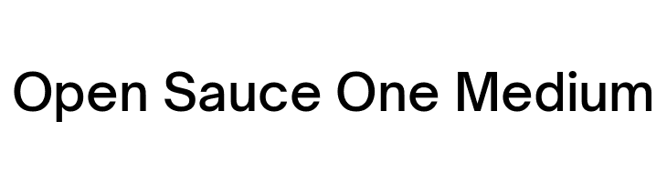 Open Sauce One Medium  لخطوط تنزيل