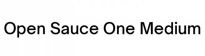Open Sauce One Medium  Fuentes Gratis Descargar