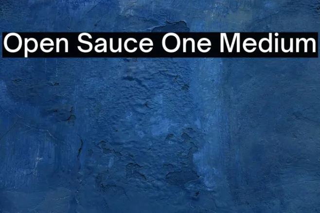 Open Sauce One Medium Example 1