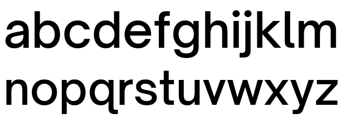 Open Sauce One Medium Font LOWERCASE