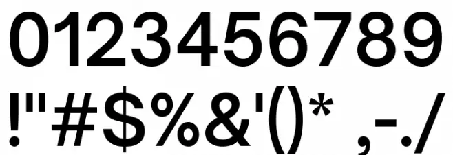 Open Sauce One SemiBold Font OTHER CHARS