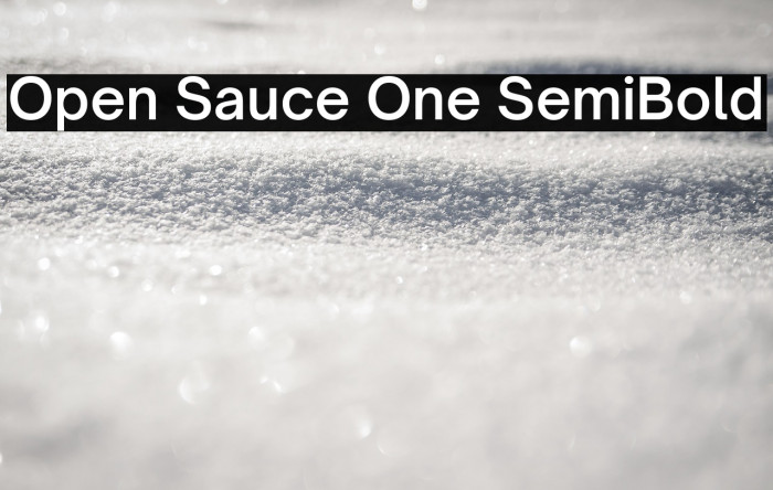 Open Sauce One SemiBold Example 1