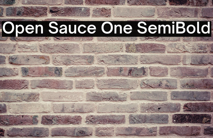 Open Sauce One SemiBold Example 2