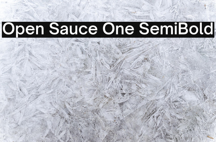 Open Sauce One SemiBold Example 3