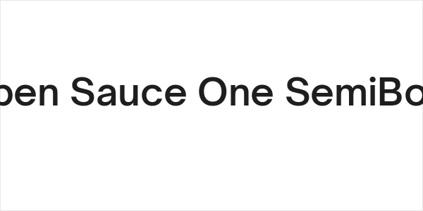 Open Sauce One SemiBold Logo