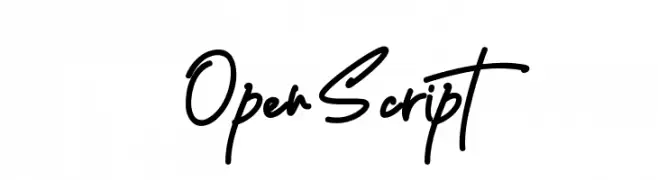 Open Script  Frei Schriftart Herunterladen