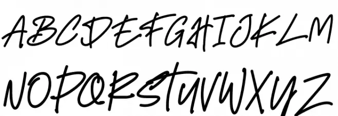 Open Script Schriftart Groß