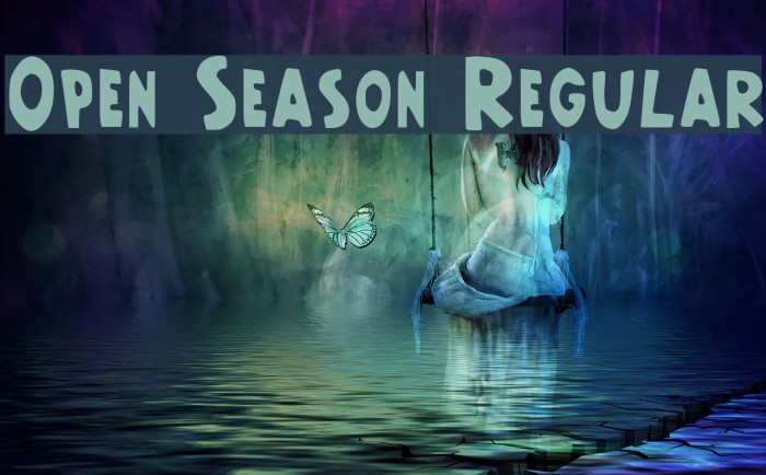 Open Season Regular Font examples