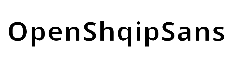 Open Shqip Sans Font