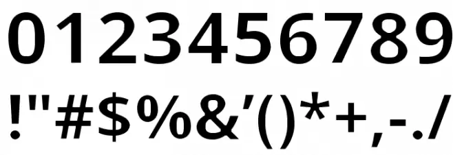 Open Shqip Sans Font OTHER CHARS