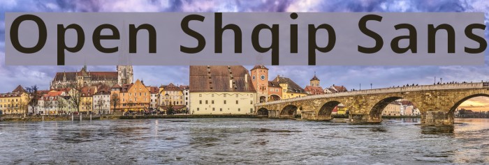 Open Shqip Sans Font examples