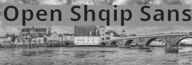 Open Shqip Sans Font examples