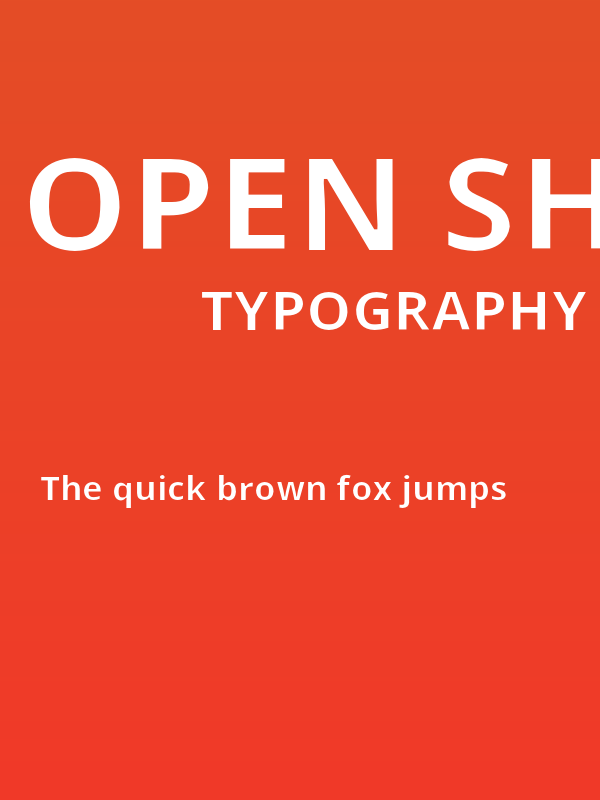 Open Shqip Sans Poster