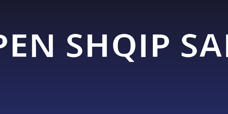 Open Shqip Sans Social Header