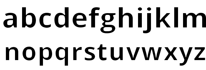 Open Shqip Sans Font LOWERCASE