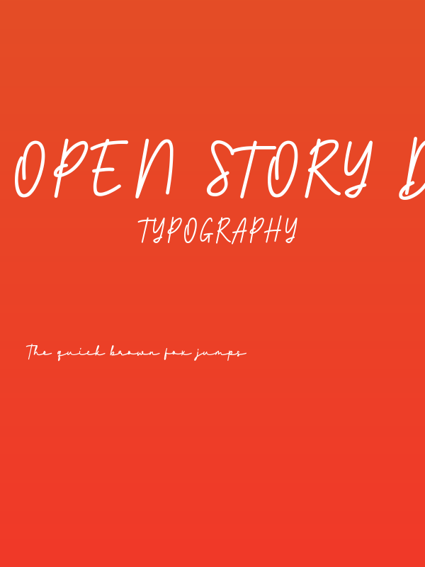 Open Story DEMO! DEMO! Poster