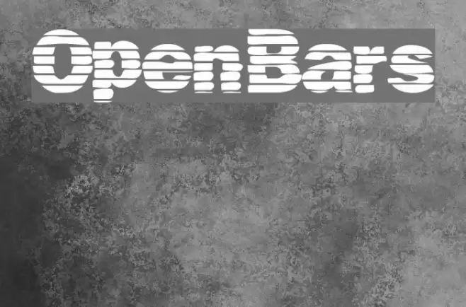 OpenBars Font examples
