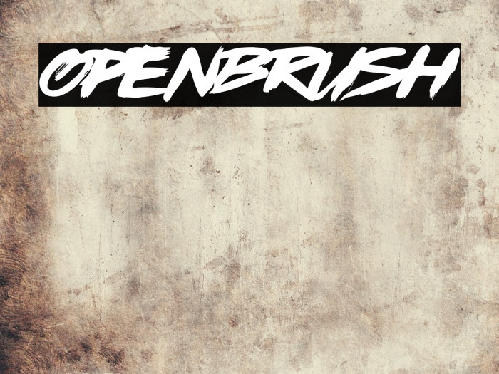OpenBrush Font examples