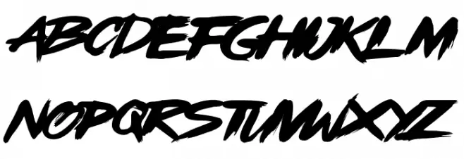 OpenBrush Schriftart Groß