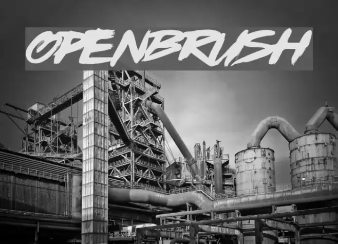 OpenBrush Font examples