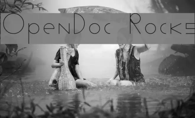 OpenDoc Rocks Font examples