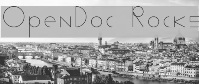 OpenDoc Rocks Font examples