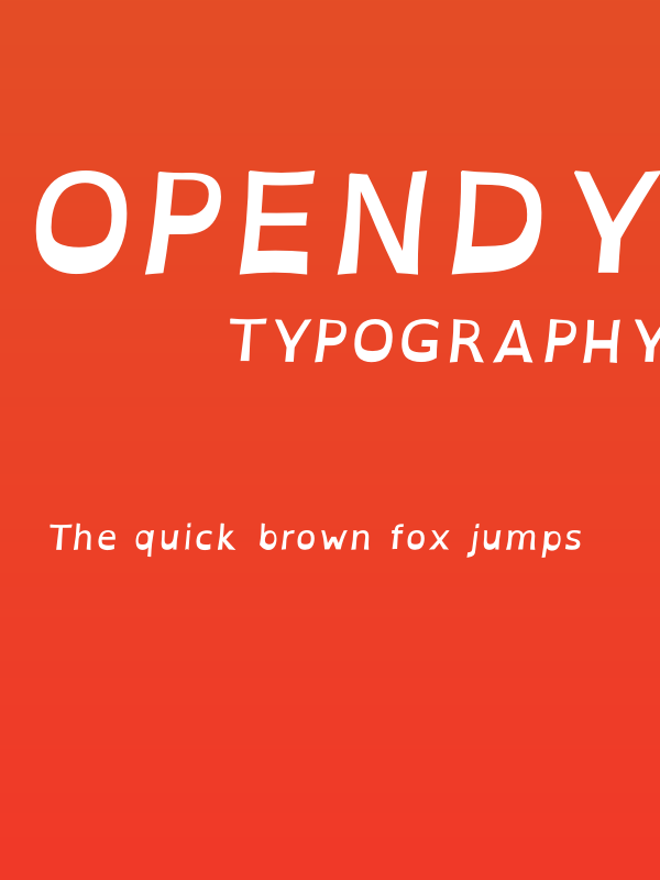 OpenDyslexicAlta Bold Italic Poster