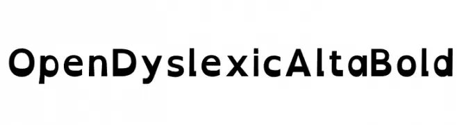 OpenDyslexicAlta Bold  Fuentes Gratis Descargar