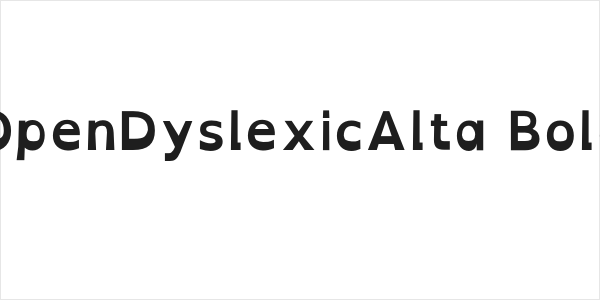 OpenDyslexicAlta Bold Logo