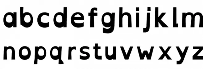 OpenDyslexicAlta Bold Caratteri MINUSCOLO