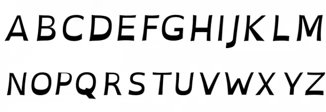 OpenDyslexicAlta Italic Schriftart Groß