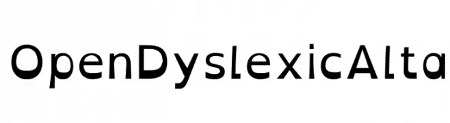 OpenDyslexicAlta  Fuentes Gratis Descargar