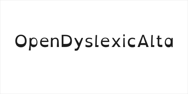 OpenDyslexicAlta Logo