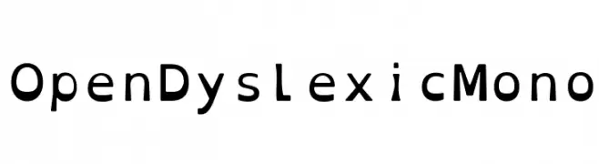 OpenDyslexicMono  Fuentes Gratis Descargar