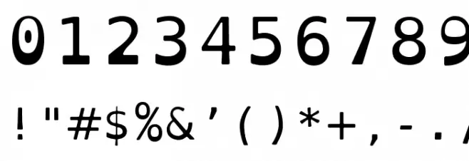 OpenDyslexicMono Font OTHER CHARS