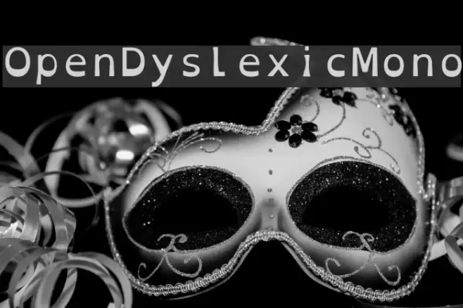OpenDyslexicMono Font examples