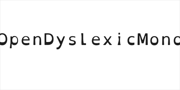 OpenDyslexicMono Logo