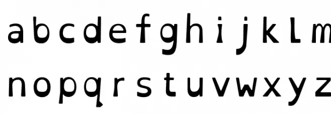 OpenDyslexicMono 字体 小写