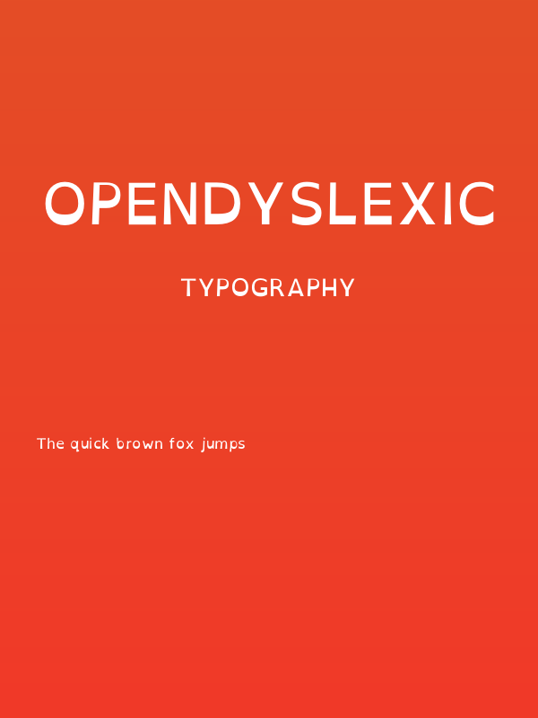 OpenDyslexic Poster