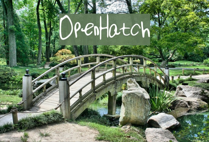 OpenHatch Font examples