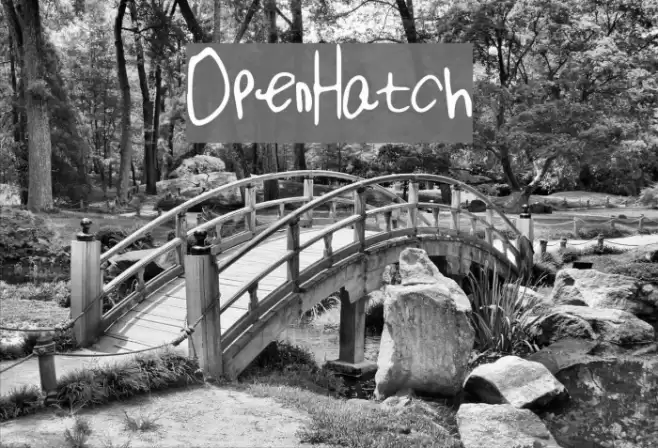 OpenHatch Font examples