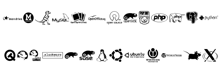 OpenLogos Font LOWERCASE